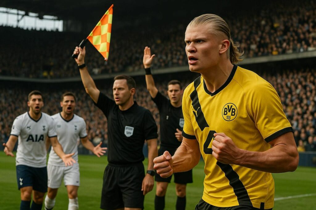 découvrez pourquoi le but de haaland a été annulé et les raisons derrière cette erreur lors du match.