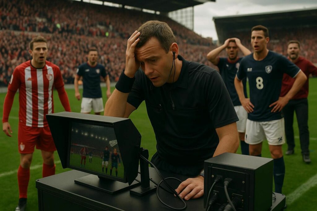 découvrez l'erreur majeure du var lors du derby dans « on y va, on y va » : une analyse approfondie de cette décision controversée qui a marqué le match.