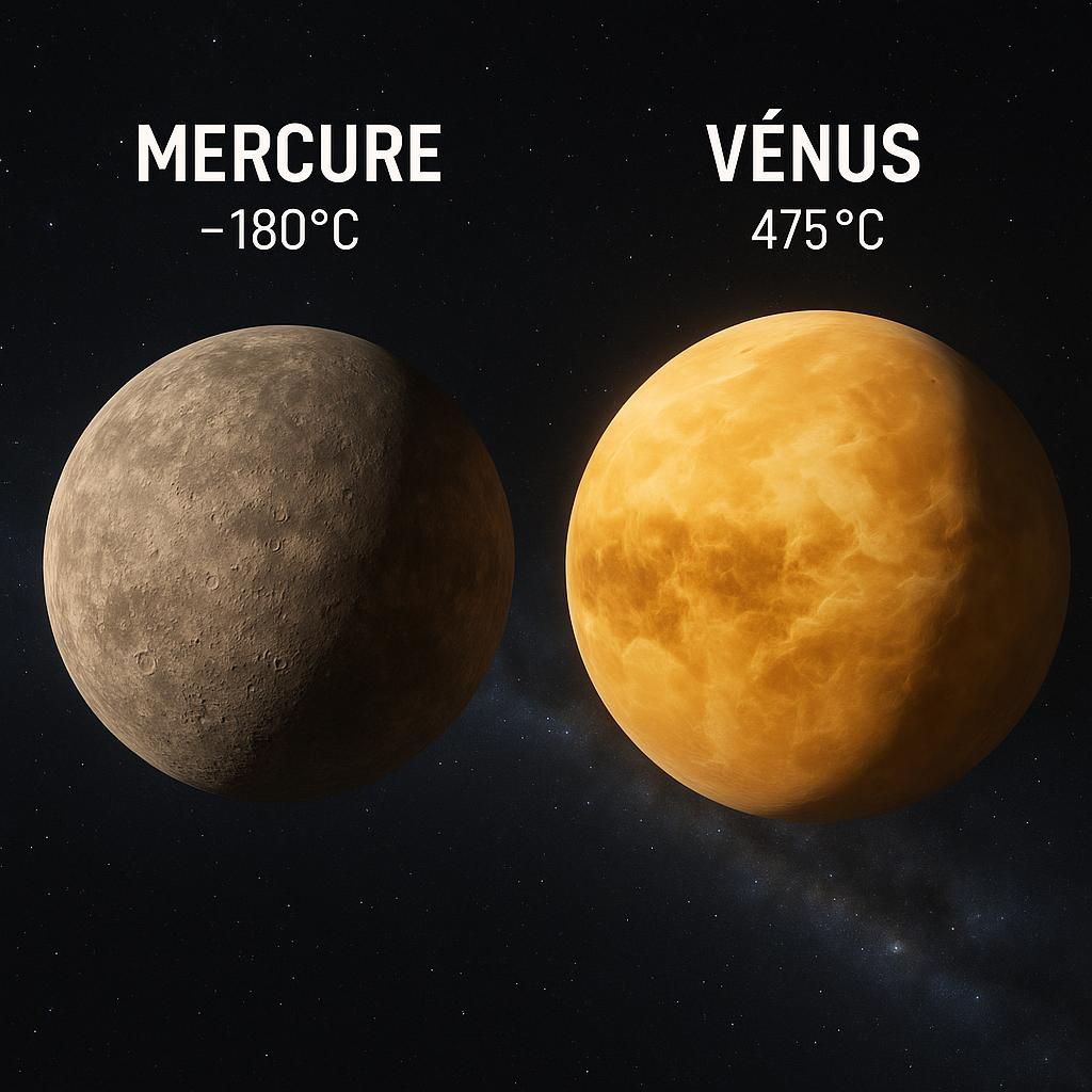 découvrez pourquoi vénus, malgré sa distance plus grande du soleil par rapport à mercure, possède une température plus élevée grâce à son effet de serre intense et son atmosphère dense.